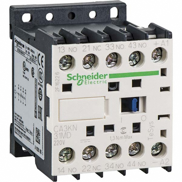 Schneider Electric 3NO/NC, 230 VAC at 50/60 Hz Control Relay - CA2KN31P7