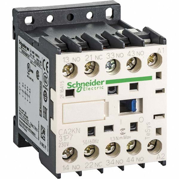 Schneider Electric 3NO/NC, 230 VAC at 50/60 Hz Control Relay - CA2KN31P7