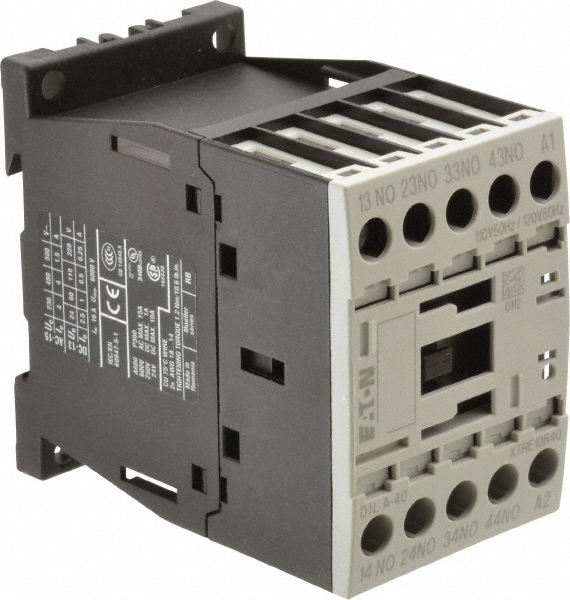 Eaton Cutler-Hammer 4 Pole, 4NO, 110/120 VAC Control Relay - XTRE10B40A