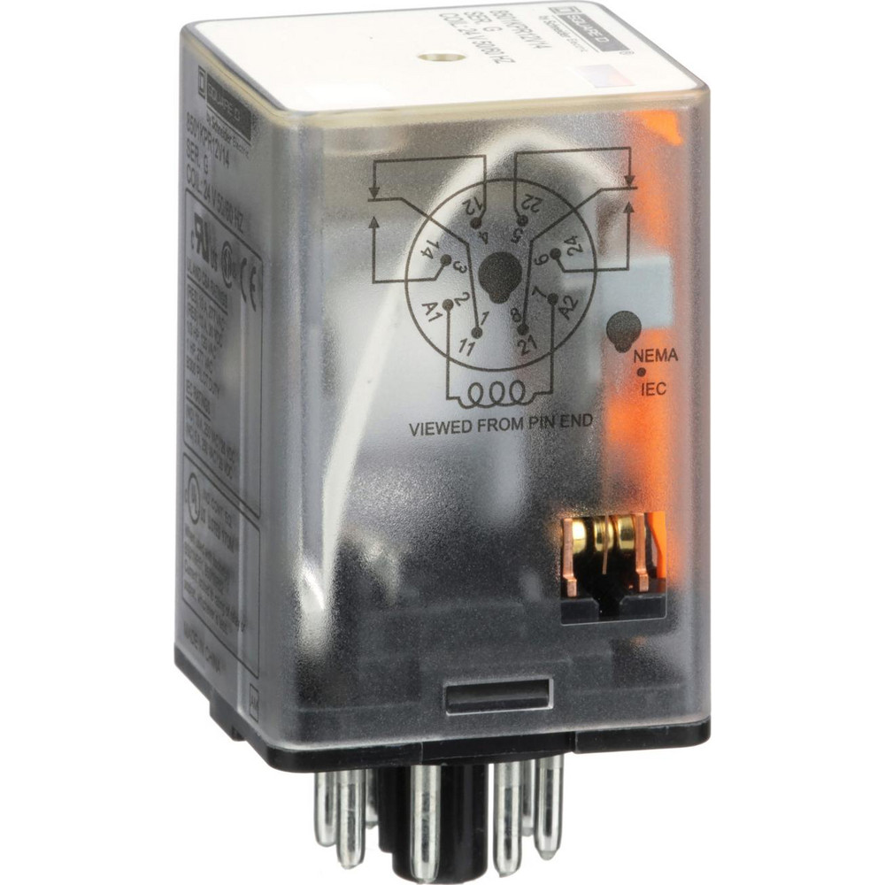Schneider Electric 7,500 VA Power Rating, Electromechanical Plug-in General Purpose Relay - RPF2AJD