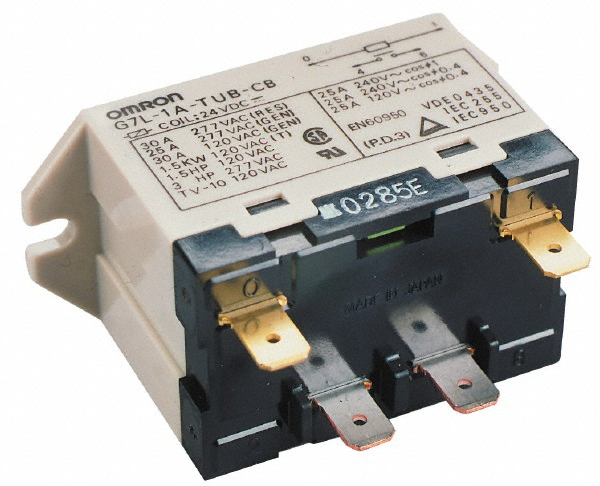 Square D 1-1/2 hp, 10 VA Power Rating, Electromechanical Screw Clamp General Purpose Relay - 8501CO7V24