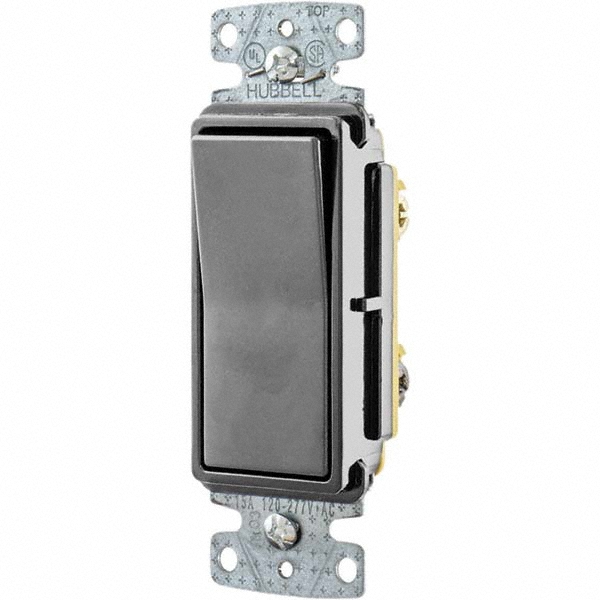 Hubbell Wiring Device-Kellems Rocker Switches; Switch Type: Medium-Duty; Switch Sequence: Off-On; Contact Form: DPDT; Operation Type: Maintained (MA); Maximum Amperage At 125 Volts: 15 A; Terminal Type: Wire Nut; Maximum Amperage At 250 Volts: 15 A; Mount Type: Box Mount; Maximum Operating Temperature: 158.0 °F - DS220I