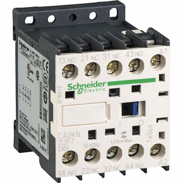 Schneider Electric 2NC/2NO, 110 VAC at 50/60 Hz Control Relay - CA2KN22F72