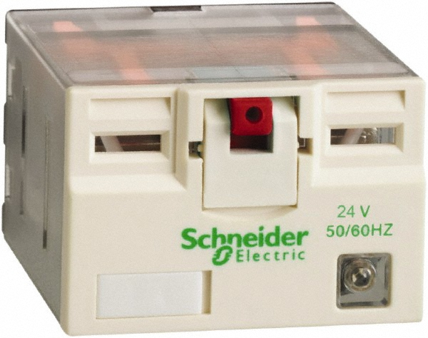 Square D 14 Pins, 2.5 VA Power Rating, Ice Cube Electromechanical Plug-in General Purpose Relay - RPM42B7