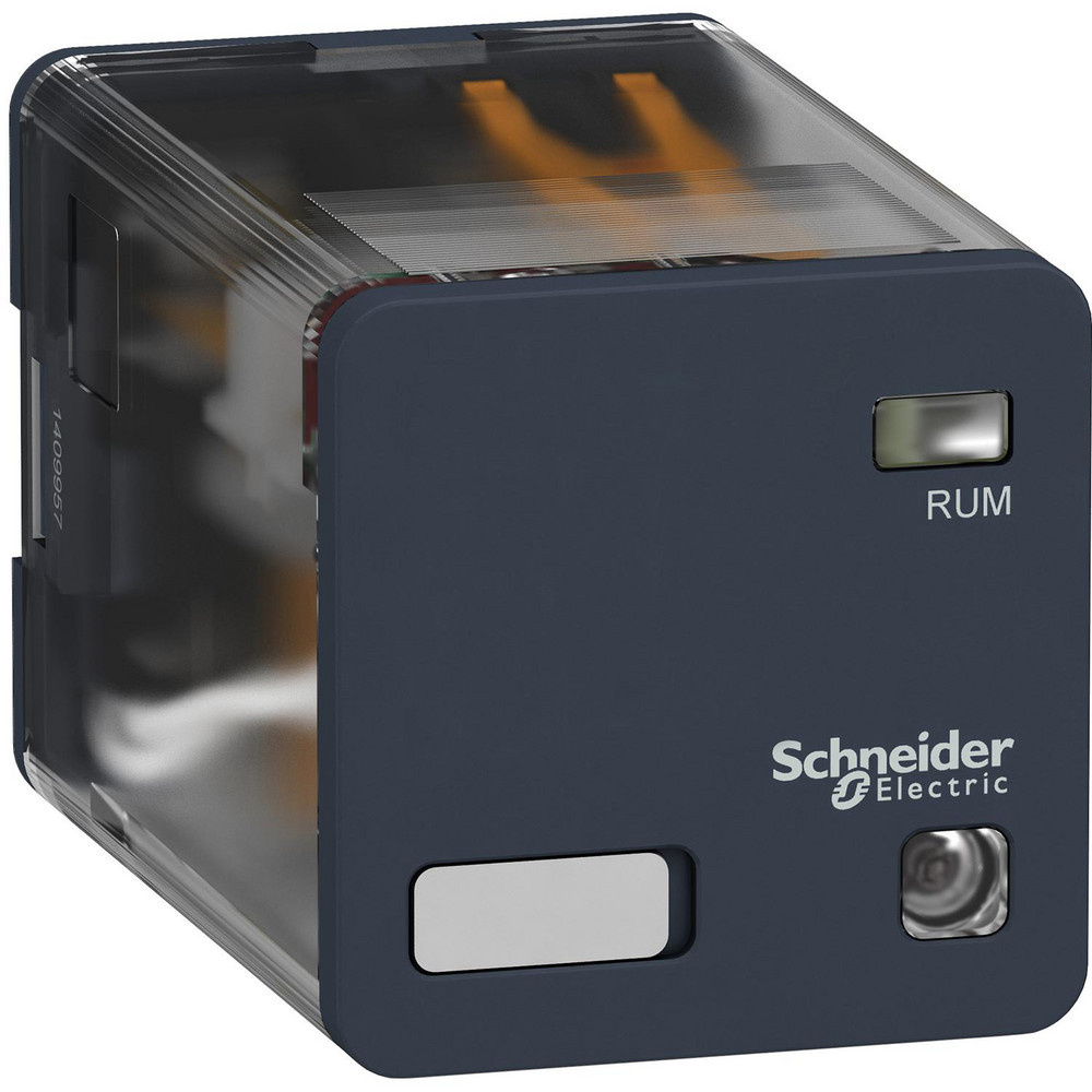 Square D 14 Pins, 2.5 VA Power Rating, Ice Cube Electromechanical Plug-in General Purpose Relay - RPM42B7