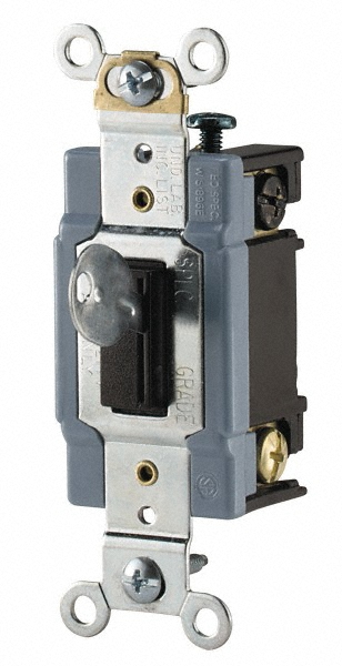 Hubbell Wiring Device-Kellems Light Switch & Outlet Accessories: Cord Switch, #18 to #16 AWG SPT 1 and SPT 2 - RS101I