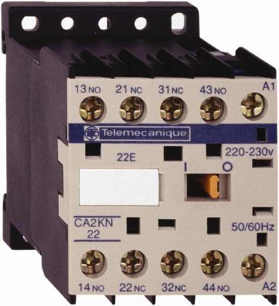 Schneider Electric 2NC/2NO, 480 VAC at 50/60 Hz Control Relay - CA2KN22T7