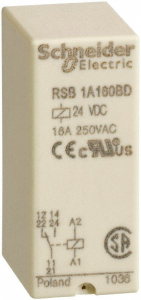 Schneider Electric 3,750 VA Power Rating, Electromechanical Plug-in General Purpose Relay - RPM12JD