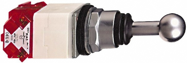 Schneider Electric 54mm Long, -13 to 158°F, Round Handle, Momentary (MO) Joystick Controller Switch - ZB4BB2