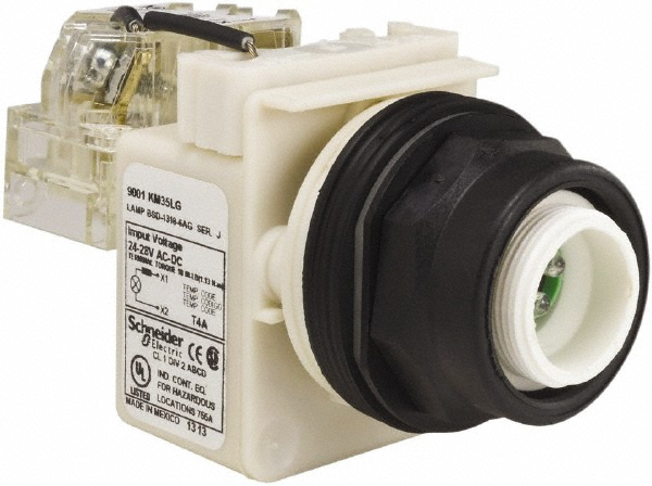 Schneider Electric 28 V Blue Lens Indicating Light - 9001KP35L31