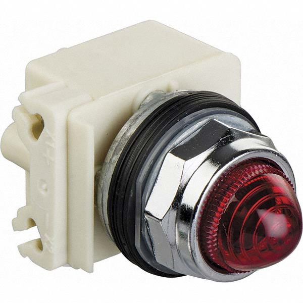 Schneider Electric 600 V Red Lens Incandescent & LED Pilot Light - 9001KP40R9