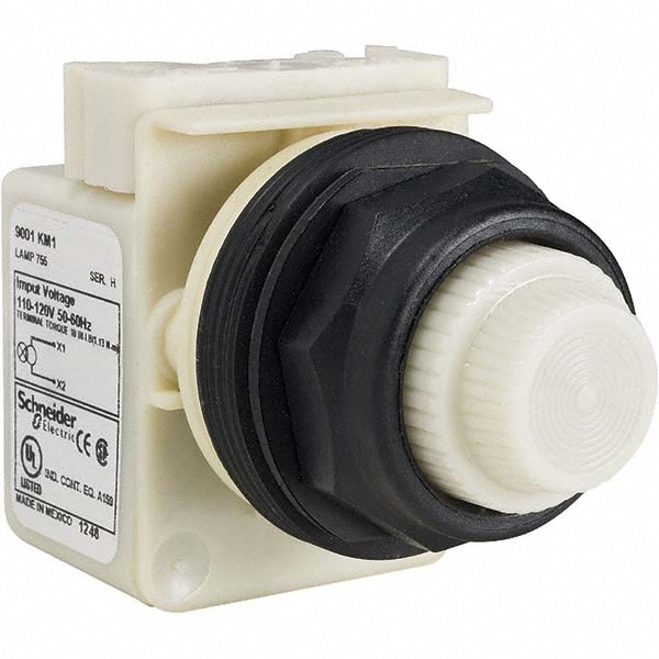 Schneider Electric 240 VAC Green Lens Incandescent Pilot Light - 9001KP7G31