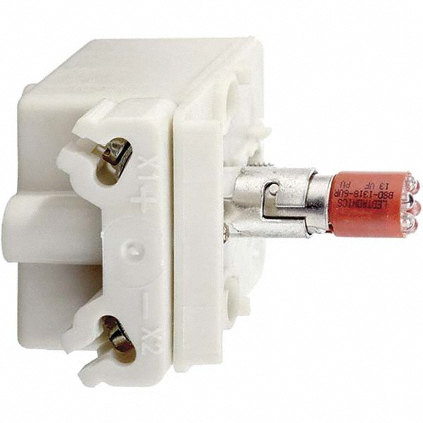Schneider Electric 110-120 VAC/VDC Red Lens LED Indicating Light - 9001KM58LR