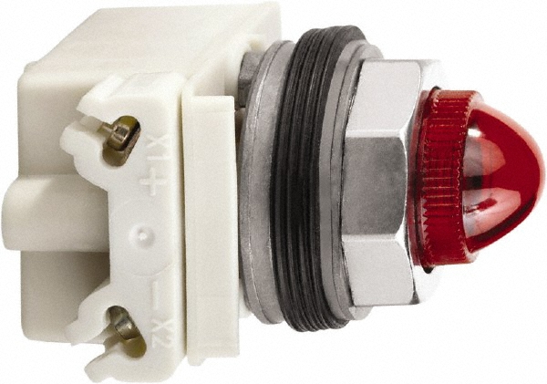 Schneider Electric 120 V Red Lens LED Pilot Light - 9001KP38LRR6