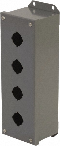 Schneider Electric 4 Hole, 22mm Hole Dia, Die Cast Zinc Pushbutton Switch Enclosure - XAPG39804