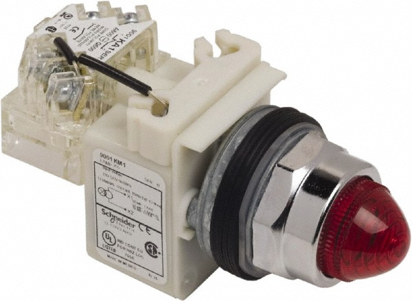 Schneider Electric 120 VAC Red Lens LED Indicating Light - 9001KT38LRR9