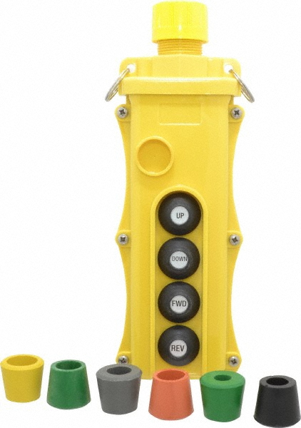 Woodhead Electrical Pendant Control Station: No On & Off NO/NC, No Legend - 5054-1