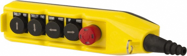 Woodhead Electrical Pendant Control Station: No On & Off NO/NC, No Legend - 5054-1