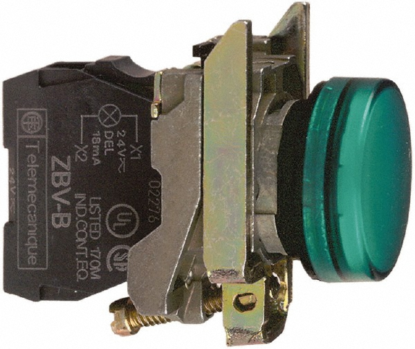 Schneider Electric 48-120 V White Lens LED Indicating Light - ZALVG1