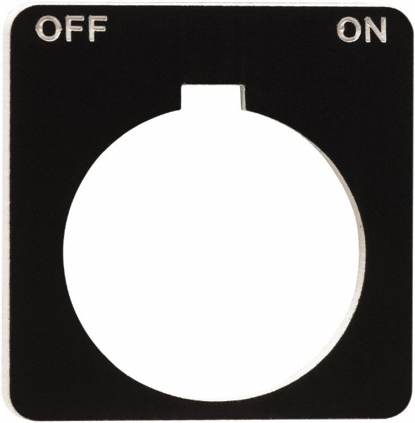 Schneider Electric Square, Plastic Legend Plate - Off-On - 9001KN144BP