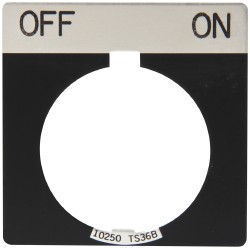 Schneider Electric Square, Plastic Legend Plate - Off-On - 9001KN144BP
