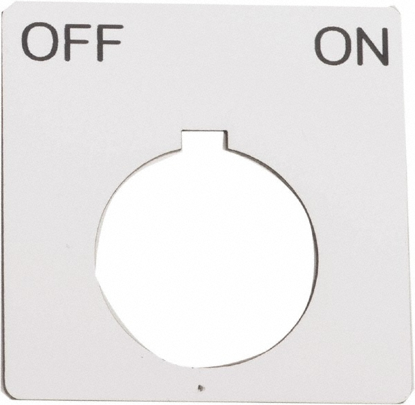 Schneider Electric Square, Plastic Legend Plate - Off-On - 9001KN144BP