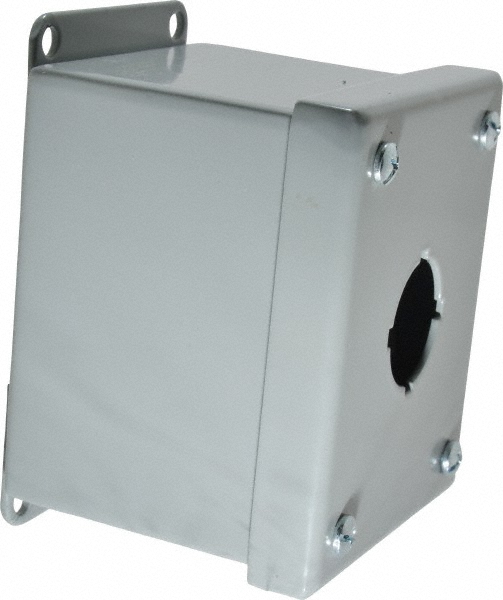 Cooper B-Line 3 Hole, 1.203" Hole Dia, Steel Pushbutton Switch Enclosure - 78205170244