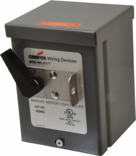 Cooper B-Line 3 Hole, 1.203" Hole Dia, Steel Pushbutton Switch Enclosure - 78205170244