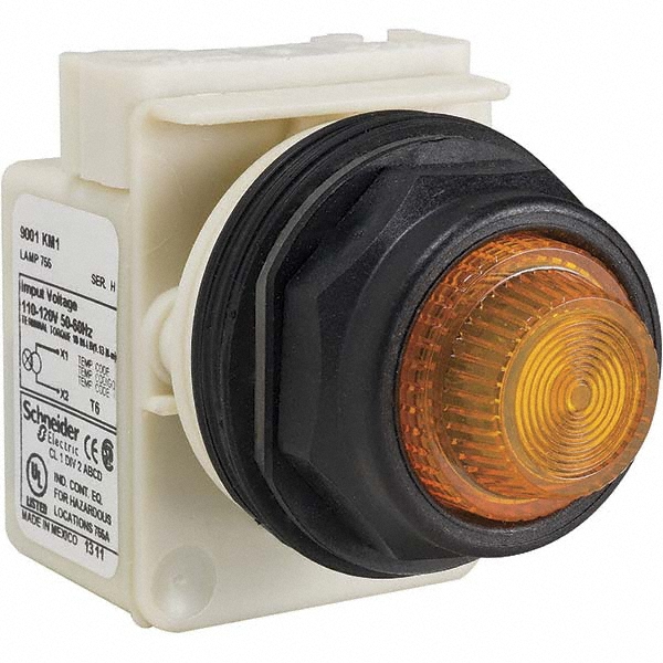 Schneider Electric 28 V Green Lens LED Pilot Light - 9001SKT35LG