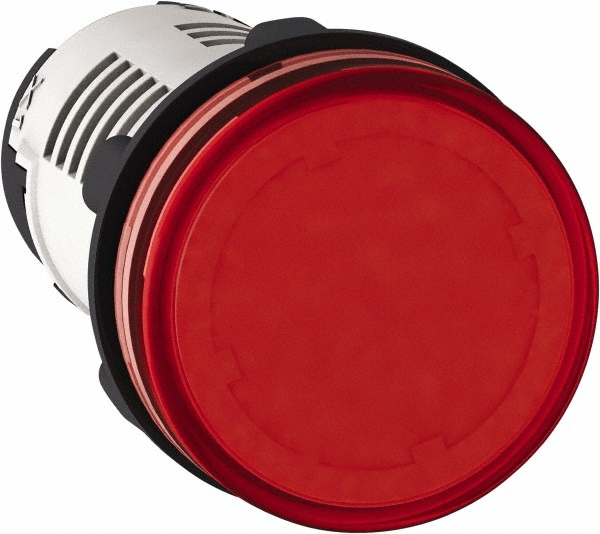 Schneider Electric 24-28 VAC/VDC Red Lens LED Indicating Light - 9001KM55LR