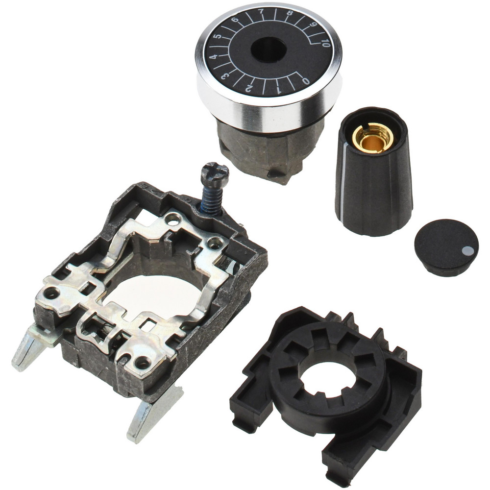 Schneider Electric 22mm, White Markings, Selector Switch Head and Mounting Base - ZB5AD922