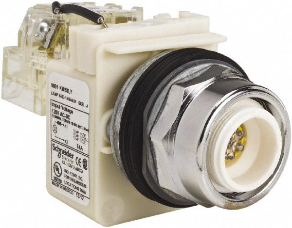 Schneider Electric 120 VAC Blue Lens Indicating Light - 9001KT1L6