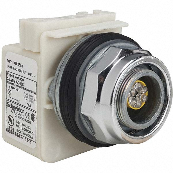 Schneider Electric 120 VAC Green Lens LED Pilot Light - 9001KT1LGG31