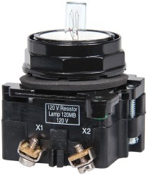 Eaton Cutler-Hammer 120 VAC/VDC Incandescent Indicating Light - E34RB120