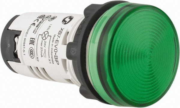 Schneider Electric 120 V Green Lens LED Pilot Light - 9001KP38LGG6