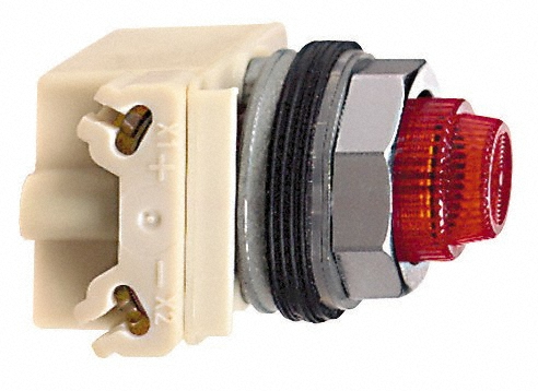 Schneider Electric 28 V Amber Lens LED Pilot Light - 9001KP35LYA31