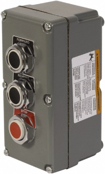 Enerpac Push-Button Control Stations: Control Station Type: Pendant; Number of Operators: 1; Legend Markings: No Legend; Switch Action: Push - CC132