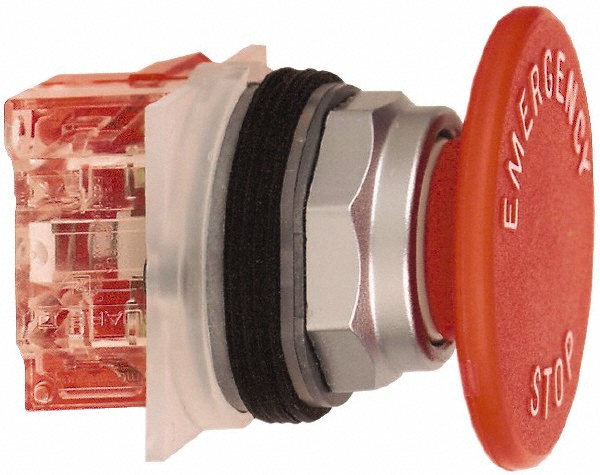 Schneider Electric Push-Button Switch: 30 mm Mounting Hole Dia, Momentary (MO) - 9001KR5R05H6