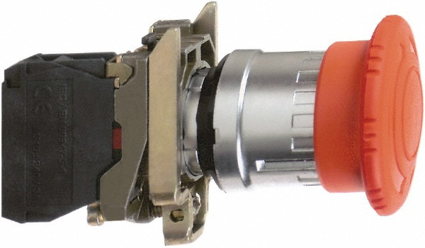 Schneider Electric Push-Button Switch: 30 mm Mounting Hole Dia, Momentary (MO) - 9001KR5R05H6