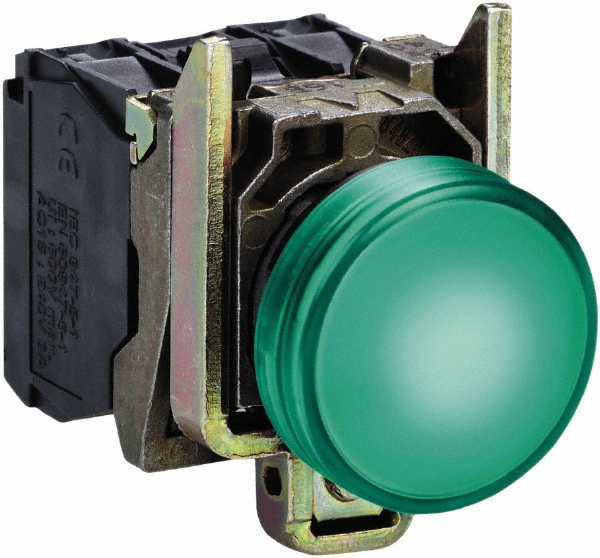 Eaton Cutler-Hammer 120 VAC/VDC Green Lens Incandescent Indicating Light - E22H3X10