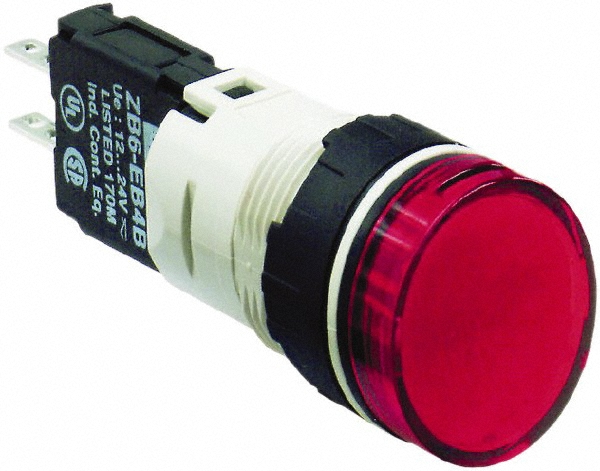 Schneider Electric 12-24 VAC/VDC White Lens LED Pilot Light - XB6CV1BB