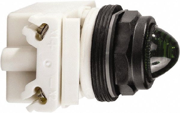 Schneider Electric 12 VAC/VDC Green Lens Incandescent Pilot Light - 9001SKP32G9