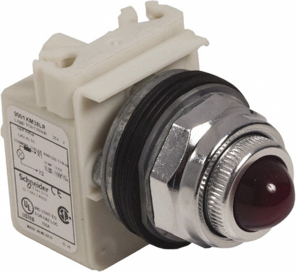 Square D 120 V Red Lens LED Indicating Light - 9001KP38LRR31