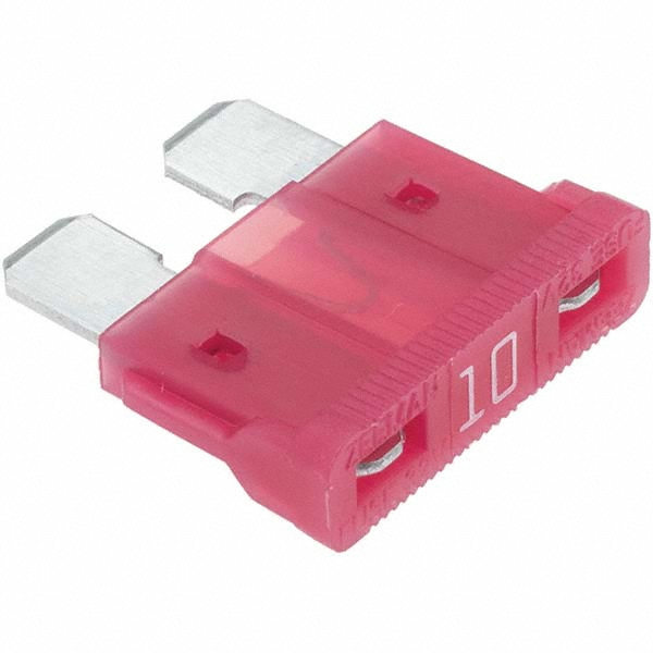 Value Collection D Shaped Ring Terminal: Partially Insulated, 12 to 10 AWG, Crimp Connection - BD-18332