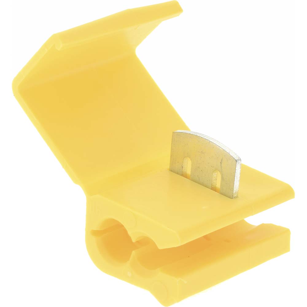3M Quick Splice Connectors: Terminal Type: Tap; Compatible Wire Size (AWG): 12-10 - 7100166940