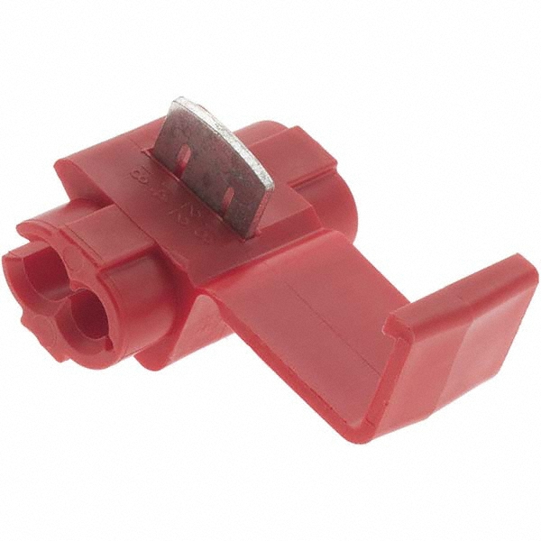 3M Quick Splice Connectors: Terminal Type: Tap; Compatible Wire Size (AWG): 12-10 - 7100166940