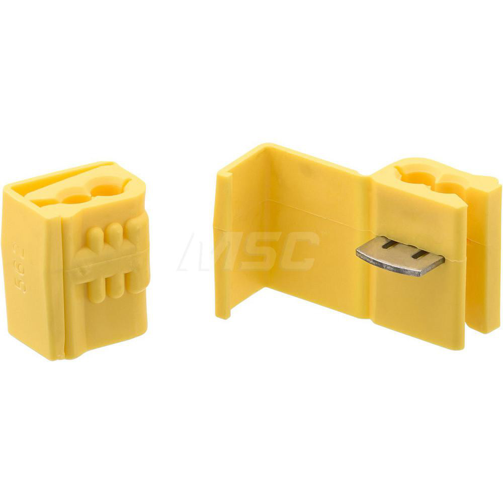 3M Quick Splice Connectors: Terminal Type: Tap; Compatible Wire Size (AWG): 12-10 - 7100166940