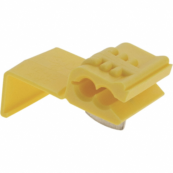 3M Quick Splice Connectors: Terminal Type: Tap; Compatible Wire Size (AWG): 12-10 - 7100166940