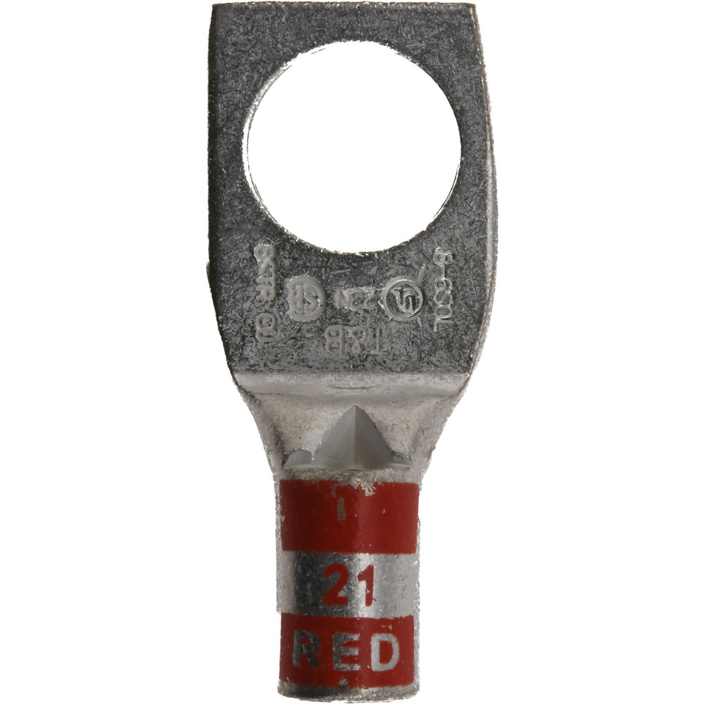 Thomas & Betts Square Ring Terminal: Non-Insulated, 8 AWG, Crimp Connection - 54104