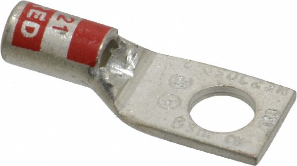 Thomas & Betts Square Ring Terminal: Non-Insulated, 8 AWG, Crimp Connection - 54104
